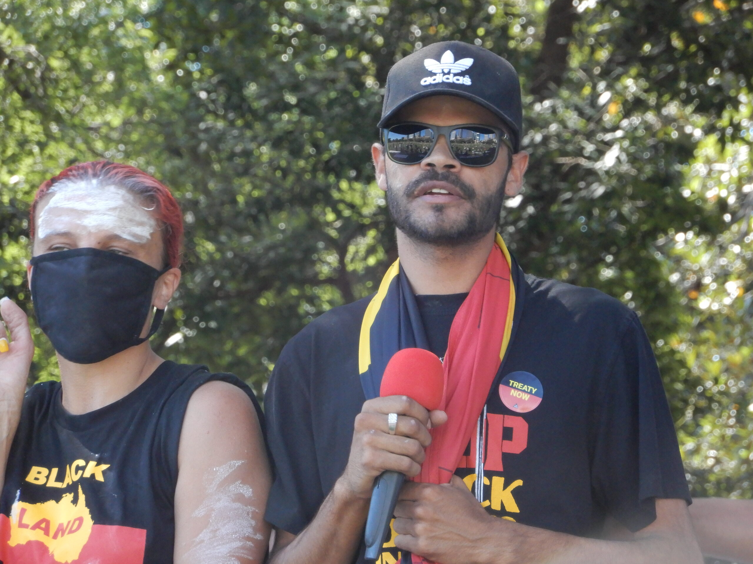 Silva addresses the 2021 Invasion Day protest