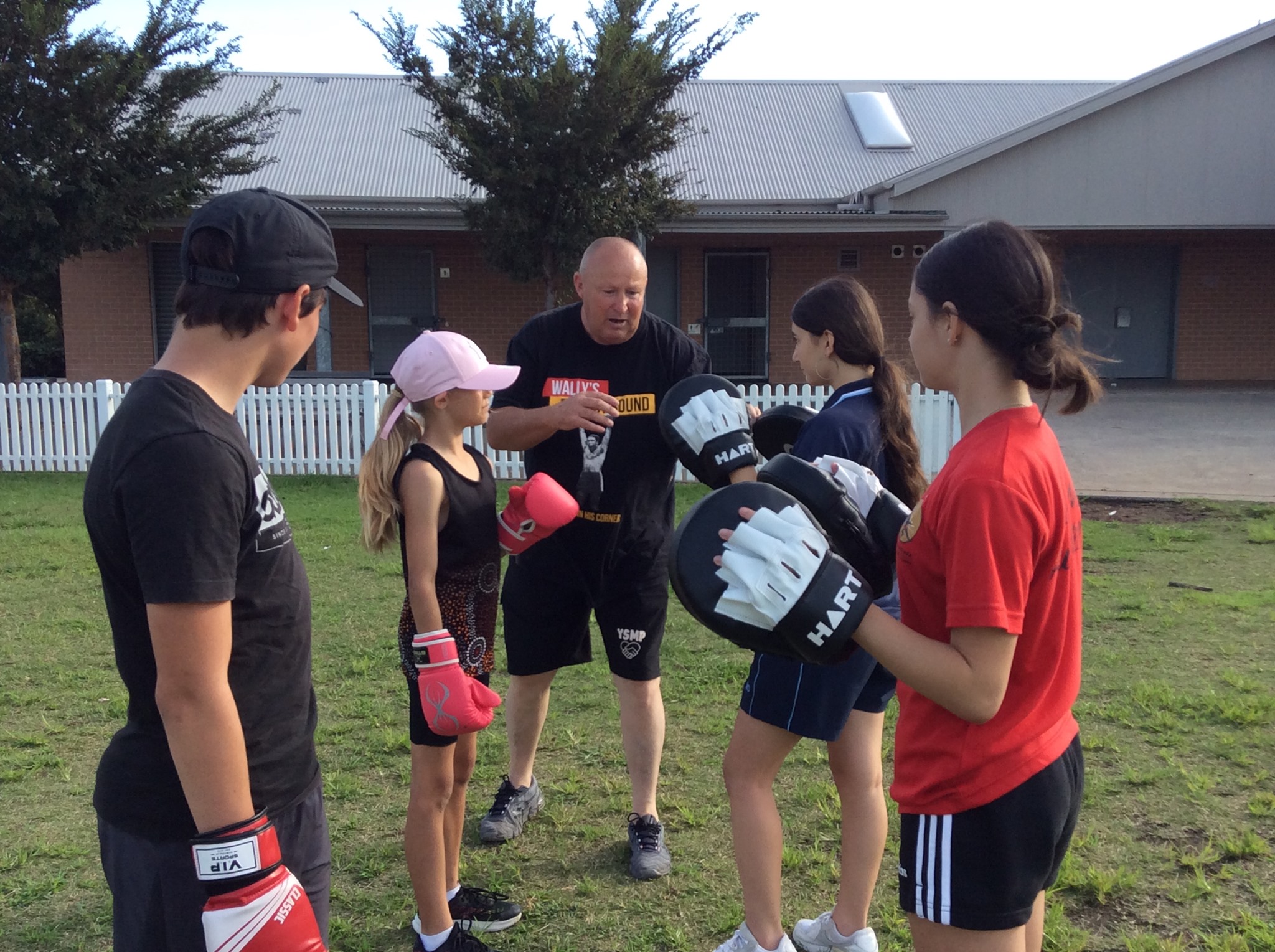 Uncle Dave Bell training the youths