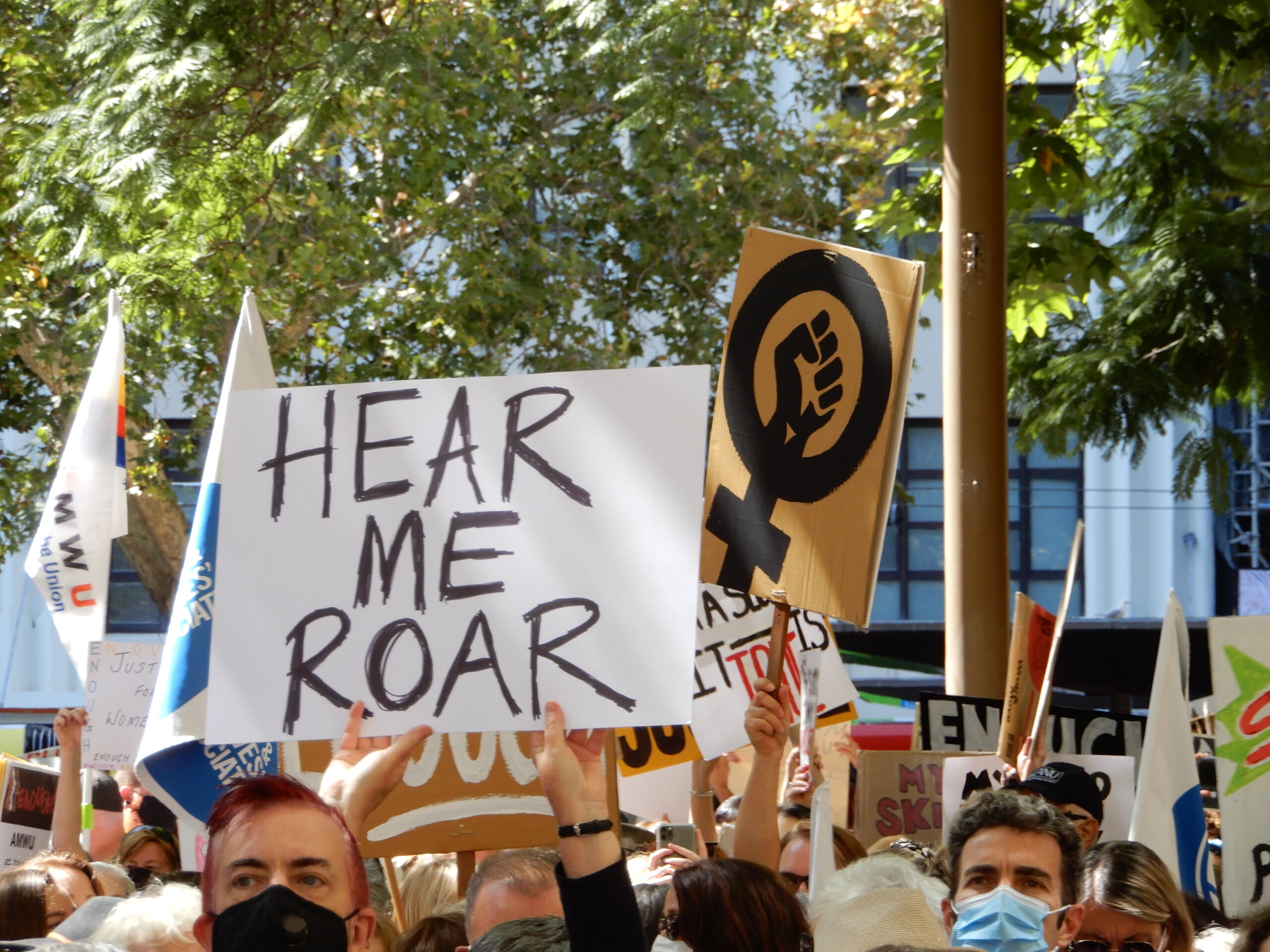 Women march for justice