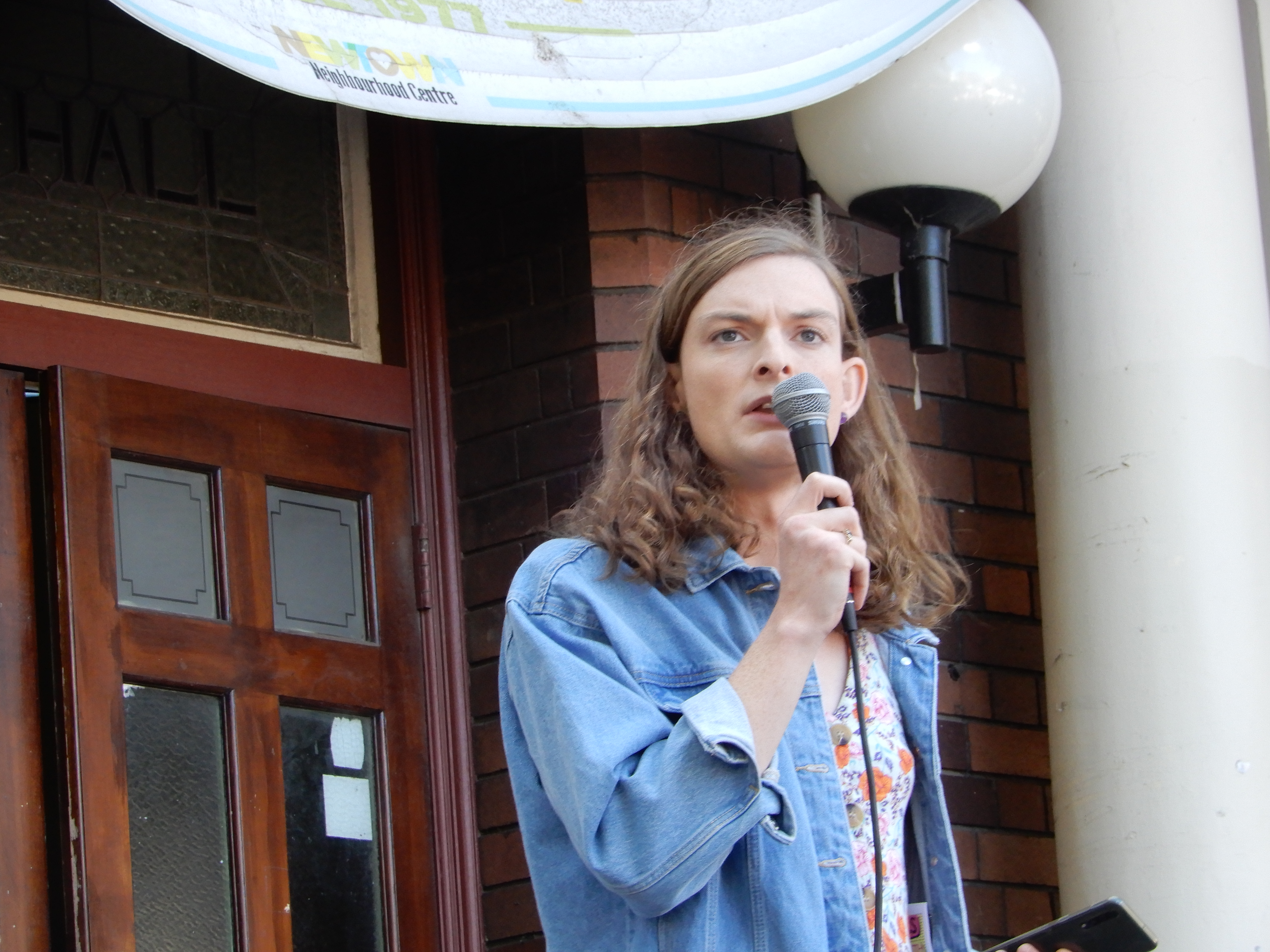 Community Action for Rainbow Rights spokesperson April Holcombe