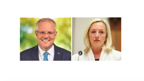 Scott Morrison and Christine Holgate