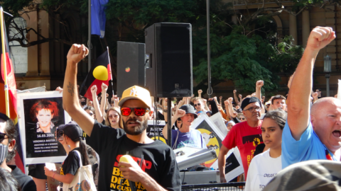 Indigenous youths protest