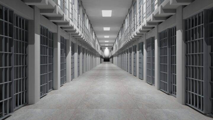 Inside prison