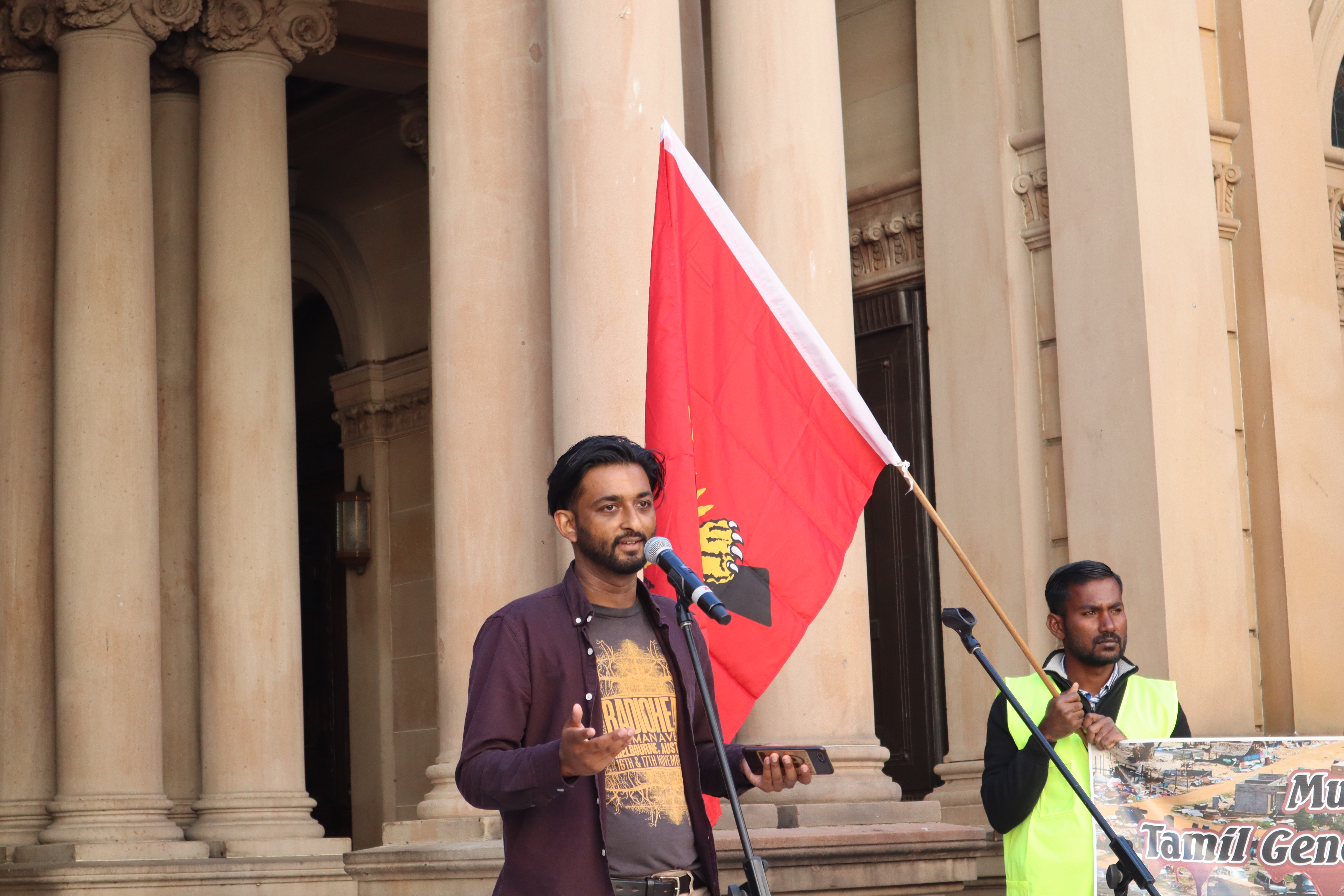 Tamil Refugee Council spokesperson Barathan Vidhyapathy speaks on the situation in Sri Lanka