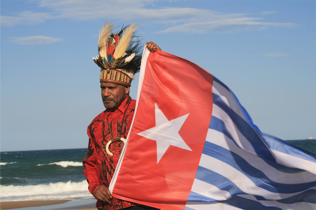 West Papua interim president and long-term independence leader Benny Wenda