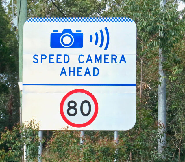Speed camera ahead