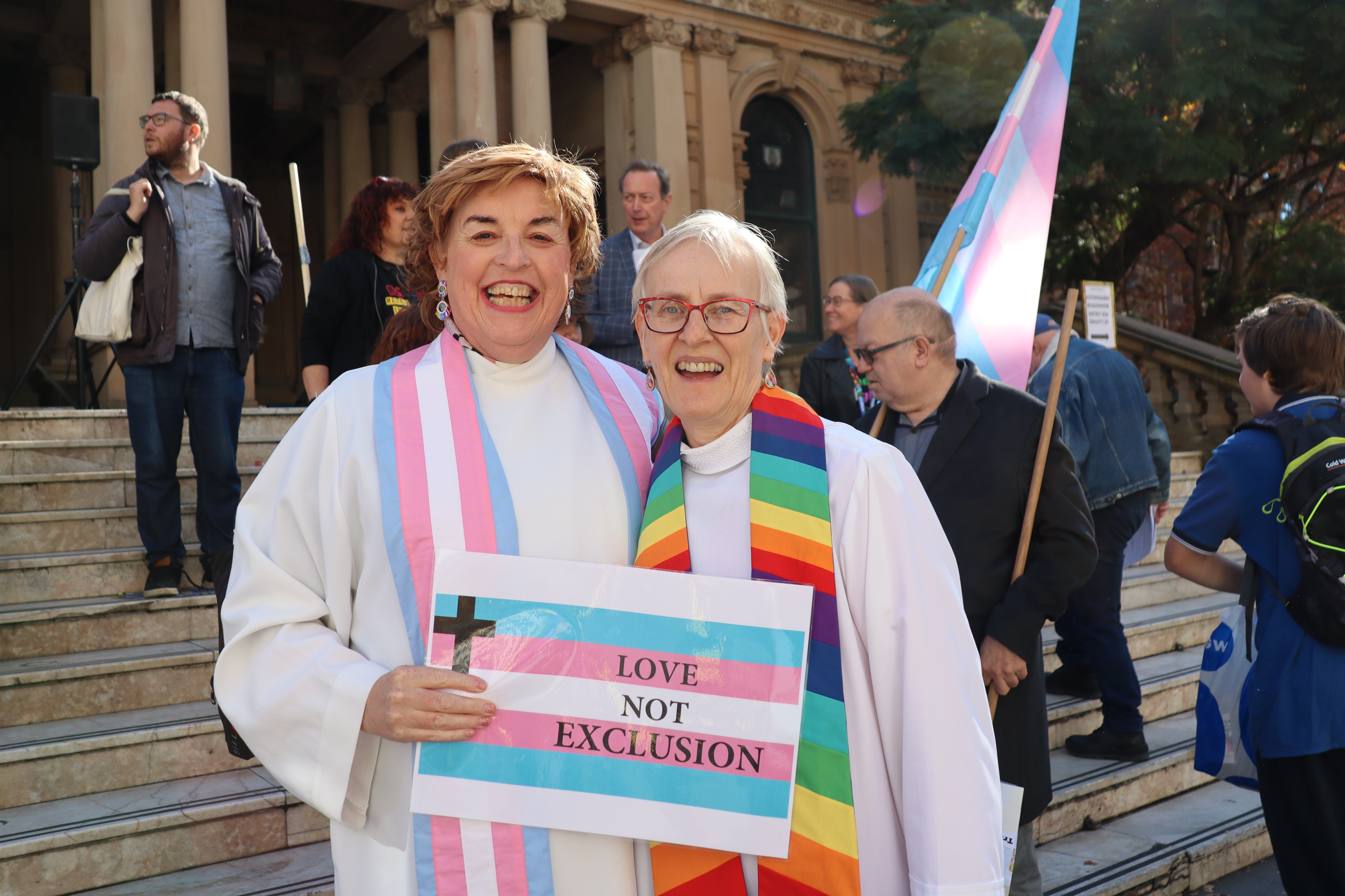 Uniting Church’s Reverend Josephine Inkpin and her wife Reverend Penny Jones