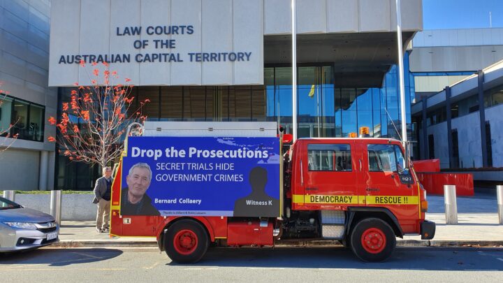 Collaery prosecution truck