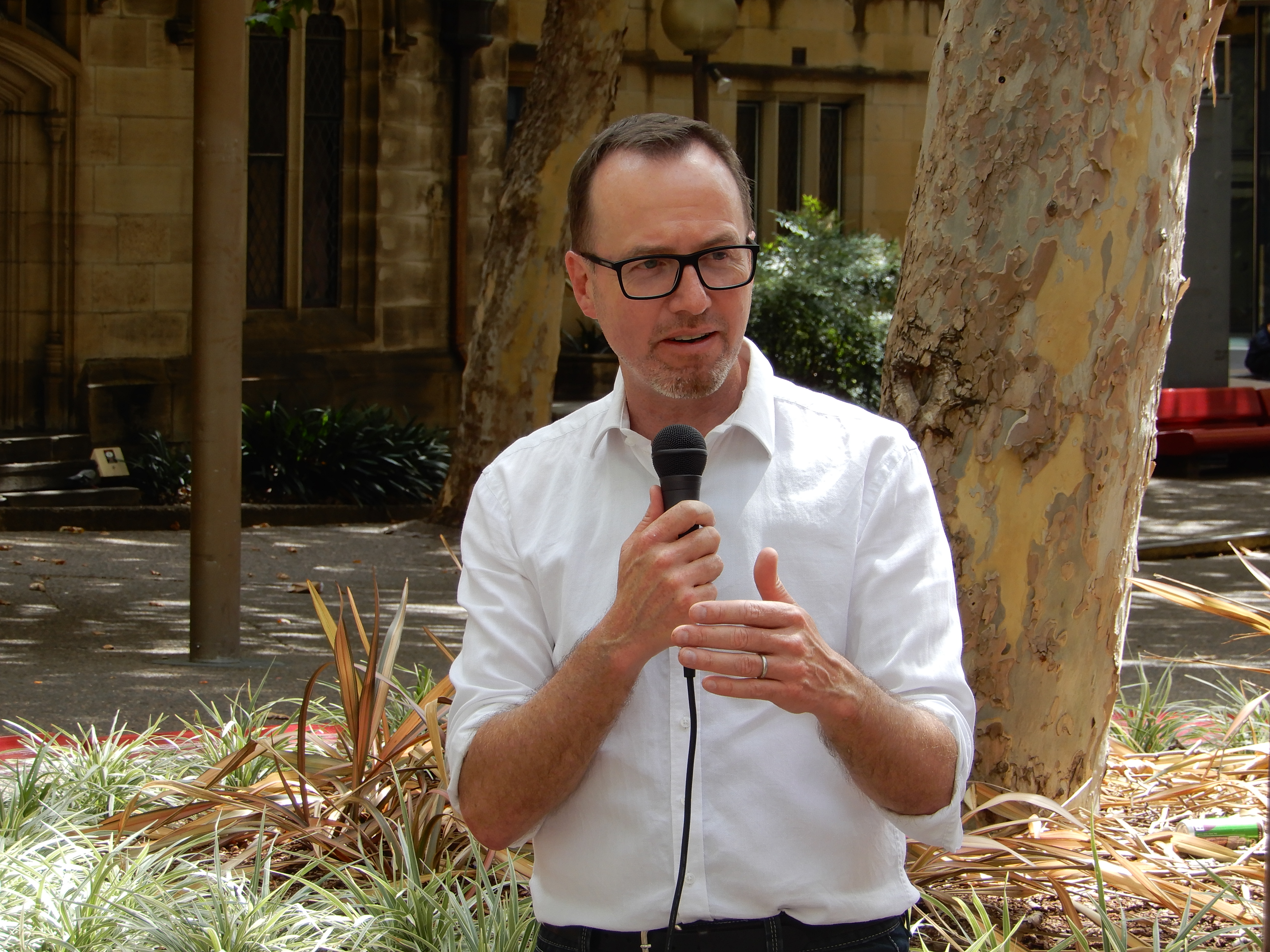 NSW Greens MLC David Shoebridge chairs the parliamentary inquiry into state grants programs