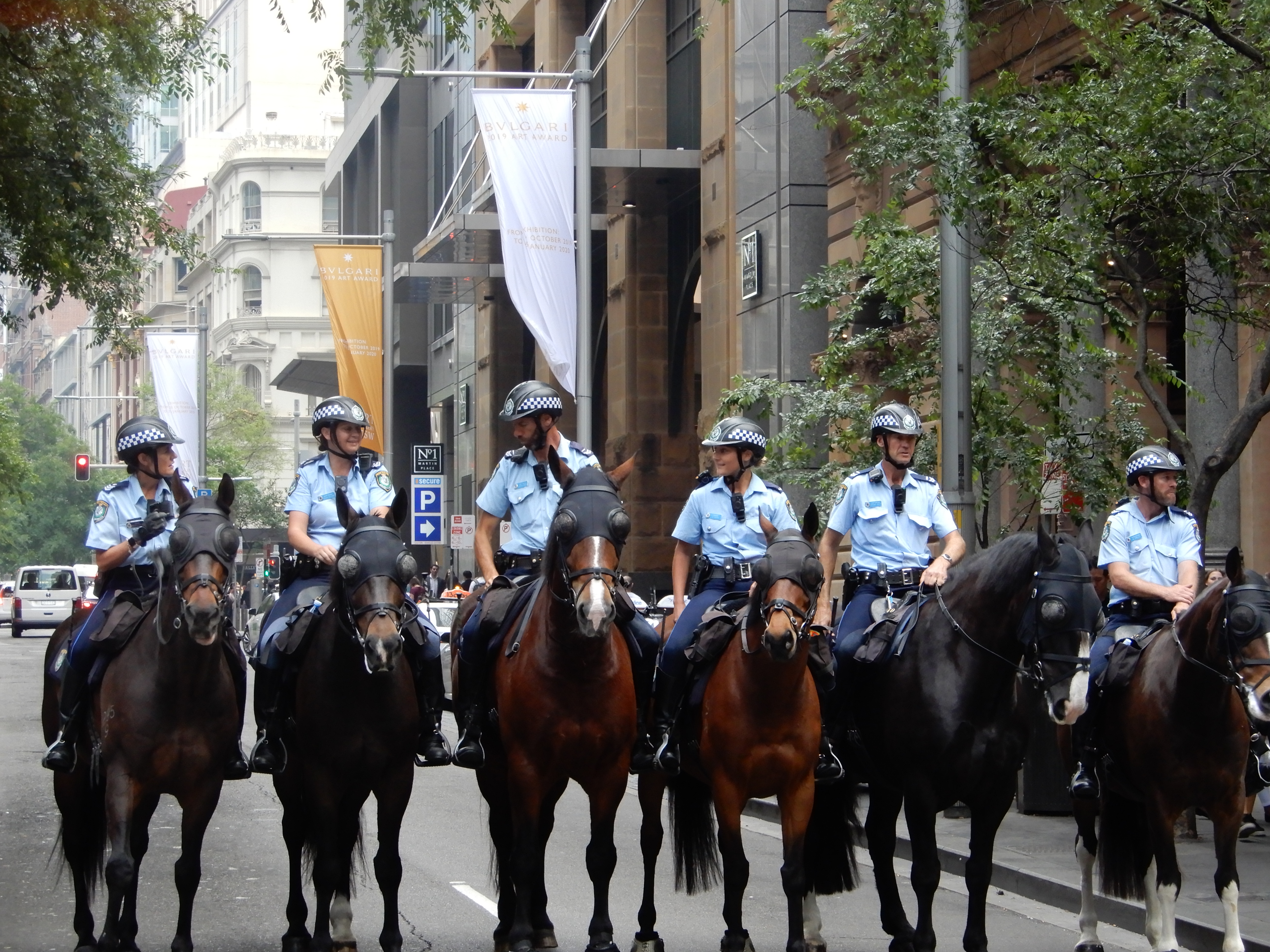 NSW mounted police were deployed to Sydney’s southwest to enforce lockdown restrictions