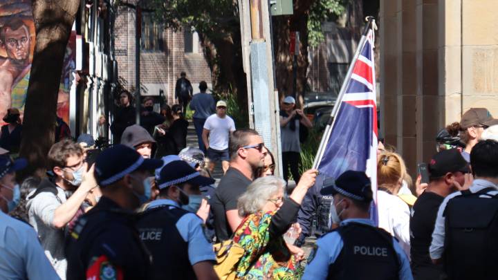 Anti-lockdown protesters