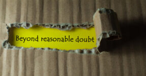 Beyond reasonable doubt