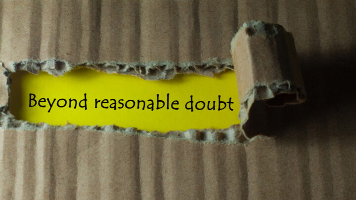 Beyond reasonable doubt