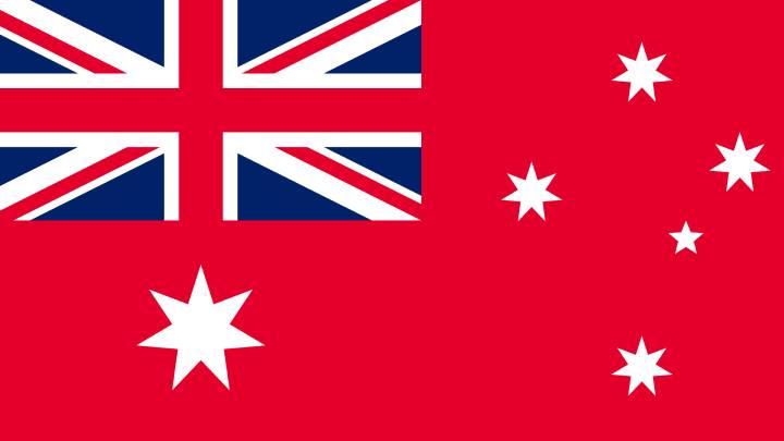 The Australian Red Ensign has become the flag of choice at freedom rallies