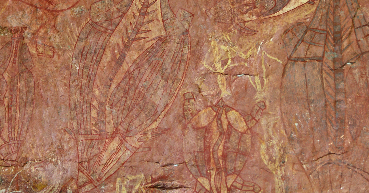 Aboriginal fishing art