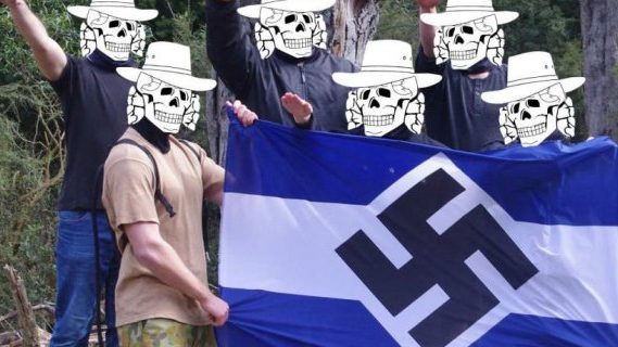 Members of far-right Australian group the Antipodean Resistance
