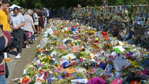 Outside scene Christchurch Massacre