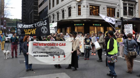 Marches at the 5 August Sydney emergency climate rally