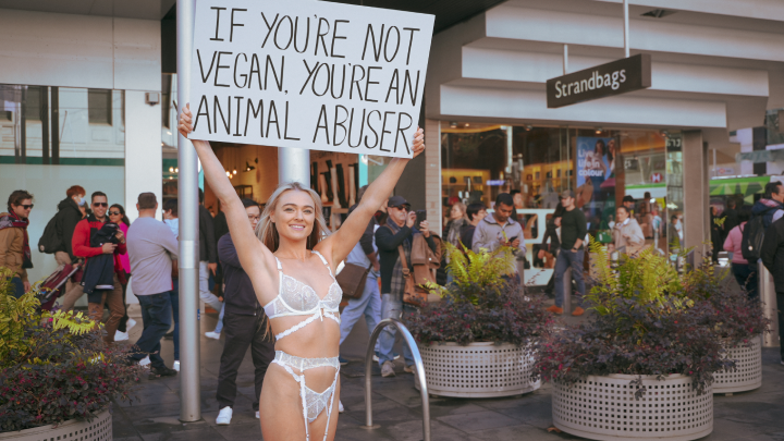 Vegan activist Tash Peterson joins PETA for latest animal rights