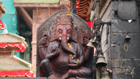 Ganesh is one of the most popular Hindu deities. He has an elephant’s head as Shiva chopped off his original one in a jealous rage. But realising he’d done this to the son of his consort Parvati, Shiva then replaced Ganesh’s head with that of the first being that came along