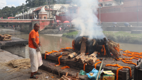 Hindu burning grounds