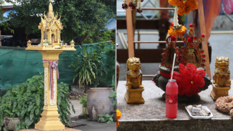 No Buddhist household or business is complete without a spirit house, where daily offerings are made