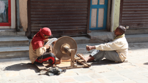 Old school blade sharpening