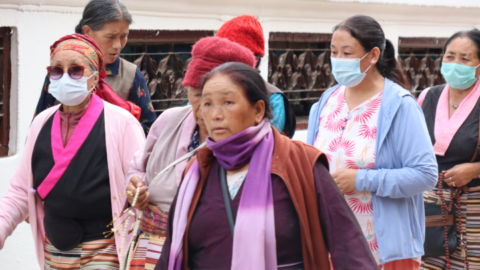 Regular Tibetan women living in Nepal