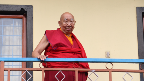 Rinpoche Lobsang Jamyang Lekhse Gyaltsen, the head monk at Shree Gaden Dhargay Ling monastery