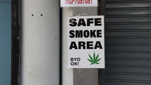Smoking in public is strictly prohibited via threat of prison time and/or fine, so some venues offer a safe area to partake