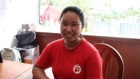 Street Dog Care manager and veterinarian Junu Tamang