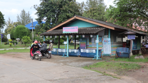 The Mae Sot school where over 2,000 refugees were temporarily housed in December