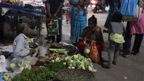 The main market in the central bazaar area