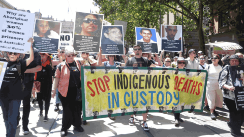 ISJA Melbourne members at the 2020 Invasion Day rally
