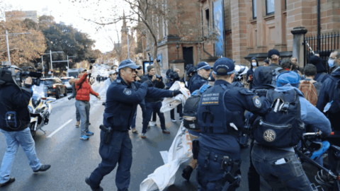 Arrest of protesters