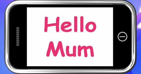 Hello mum text