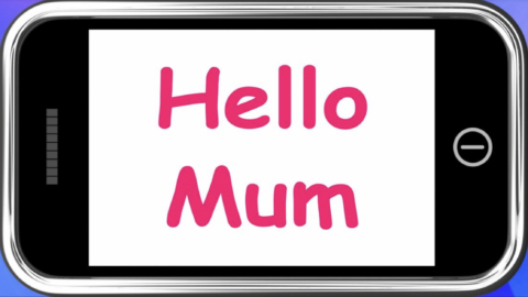 Hello mum text