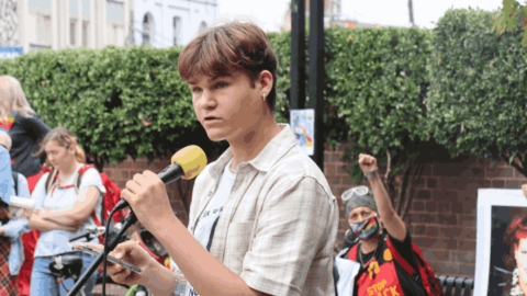 School Strike 4 Climate spokesperson Ethan Lyons