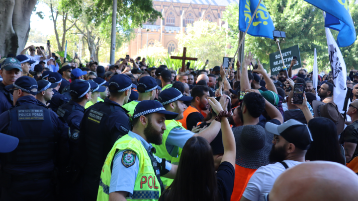 But many Christian Lives Matter demonstrators didn’t support the pushing, stating that they weren’t there to shove at the police but rather they were there to protect the kid