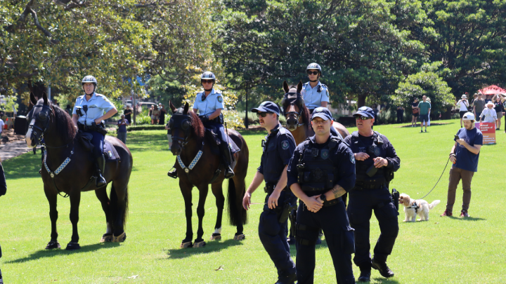 However, so was the NSW police presence