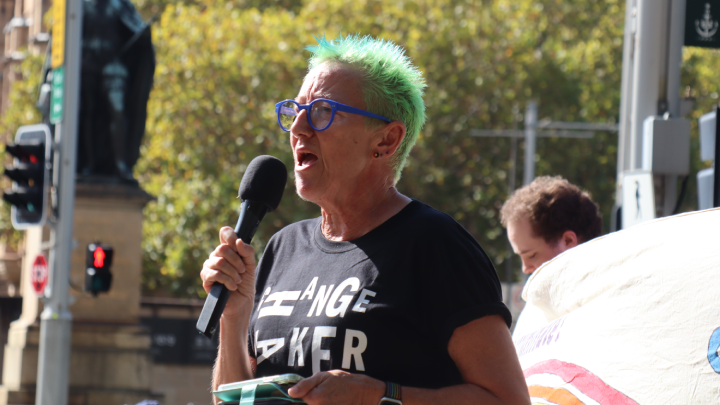 Greens Inner West councillor Liz Atkins spoke of rising hate on the streets