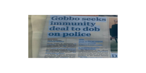 Gobbo immunity deal