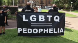 LGBTQ pedophelia poster