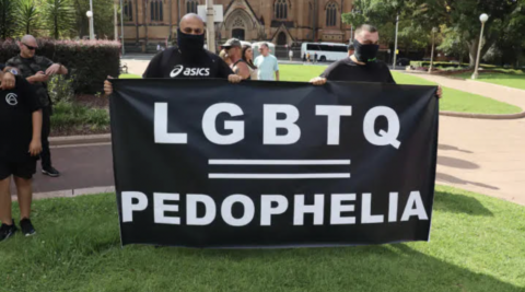 LGBTQ pedophelia poster