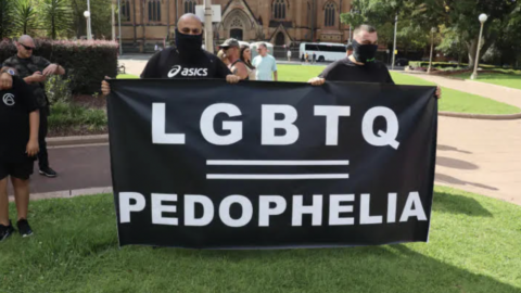 LGBTQ pedophelia poster