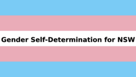 Gender self determination in NSW