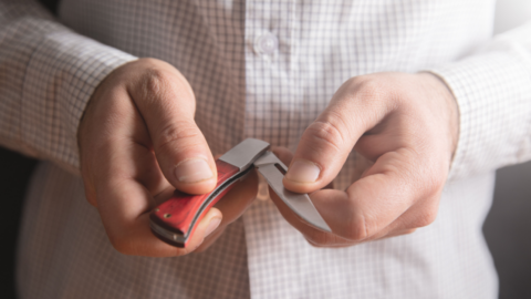 Man holding knife