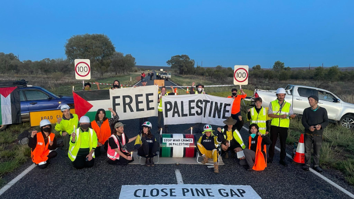 Activists Blockade Pine Gap Facility Due to Evidence of Complicity in the Gaza Genocide