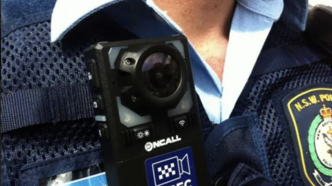 Body camera on police