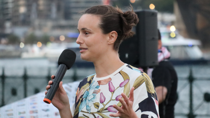 NSW Greens MLC Dr Amanda Cohn congratulates her colleagues on speaking out